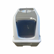 Şenyayla Çekmeceli Orta Boy Kapalı Kedi Tuvaleti Gri