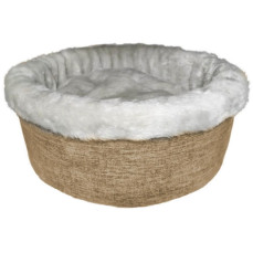 Lavista Kedi ve Küçük Irk Köpekler için Peluş Yatak Vizon