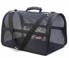 MİGNO FLYBAG Voyager Fileli Kedi Köpek Taşıma Çantası - Siyah