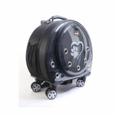 MİGNO Büyük Fileli Space Model Kedi Köpek Taşıma Çantası - Siyah