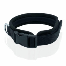 Doggie Havalı Dokumadan El Yapımı Köpek Boyun Tasması 2,5x40-50cm - Siyah