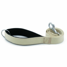 Doggie Konforlu Dokumadan El Yapımı Köpek Gezdirme Kayışı 3x100cm - Haki