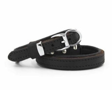 Doggie Yağlı Deri Boyun Tasması Yağlıkahve 1,5X20-25Cm