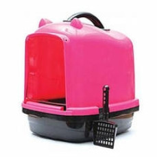 Kapalı Kedi Tuvalet Kabı Kulaklı