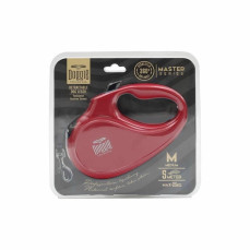 Doggie Otomatik Uzatma Tasması Master Seri Kırmızı 25Kg/5Mt