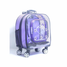 MİGNO PRIME Fileli Model Kedi Köpek Taşıma Çantası - Mor