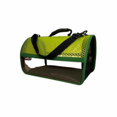 MİGNO FLYBAG Şeffaf Fileli Kedi Köpek Taşıma Çantası - Yeşil
