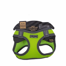 Doggie Havalı Dokuma Reflektör Serisi Küçük Irk Göğüs Tasması Sarı 3Xs-22-26Cm