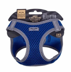 Doggie Havalı Dokuma Reflektör Serisi Küçük Irk Göğüs Tasması Mavi 2Xs-26-30Cm