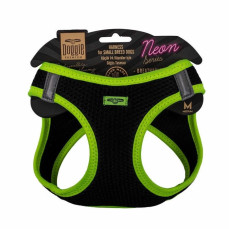 Doggie Havalı Dokuma Neon Serisi Küçük Irk Göğüs Tasması Sarı M-38-44Cm