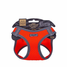 Doggie Havalı Dokuma Reflektör Serisi Küçük Irk Göğüs Tasması Turuncu 2Xs-26-30Cm