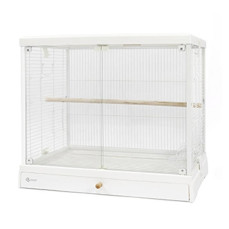 Dayang Üstten Açılır Cam Kafes 62*42*55cm Beyaz