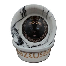 Raccoon Olimpos Zeus Kediler İçin Seramik Mama Kabı 300 ml