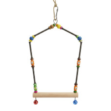 Teng Sultan Papağanları İçin Eskitme Salıncak 23x14 cm