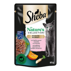 Sheba Natures Balkabaklı Somonlu Yetişkin Kedi Konserve Maması 85 gr
