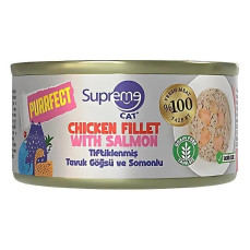 Supreme Tiftiklenmiş Tavuk Göğüsü Ve Somonlu Kedi Maması 70gr