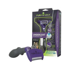 Furminator Undercoat Uzun Tüylü Kediler için Tüy Toplayıcı Kedi Tarağı [L]