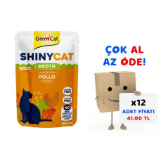 Gimcat Shinycat Chicken Tavuklu Pouch Mama 70 gr 12'li Paket