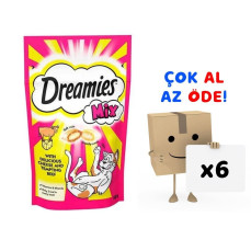 Dreamies Mix Sığır Etli Ve Peynirli Kedi Ödülü 60 gr 6'lı Paket