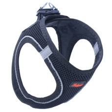 Luckypaw Air Mesh Harness Köpek Göğüs Tasması Siyah (12-16kg) [XLarge]
