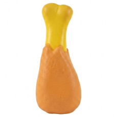 MerkoPets Sesli Vinil Tavuk Budu Şeklinde Köpek Oyuncağı 12cm (40gr)