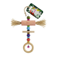 Teng Boncuklu Zilli Gülen Yüz Kuş Oyuncağı 20x15 cm