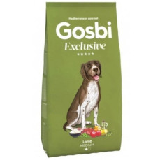 Gosbi Exclusive Düşük Tahıllı Kuzulu Orta Irk Yetişkin Köpek Maması 3KG