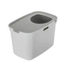 Moderna Top Cat 59Cm Bey./Gri Kapakli Kedi Tuvaleti