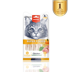 Wanpy Superfood Balkabağı & Kara Lahanalı Krema Kedi Ödülü 5x14 gr
