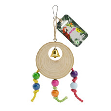 Teng Zilli, Püsküllü ve Boncuklu Kuş Oyuncağı 20x10 cm