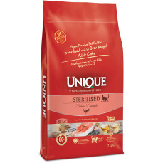 Unique Düşük Tahıllı Sterilised Kısırlaştırılmış Kedi Maması Somonlu 1,5 kg