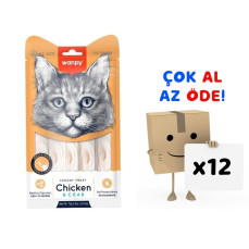 Wanpy Tavuk-Yengeç Krema Likit Kedi Ödülü 5x14 Gr 12'li Paket