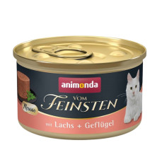 Animonda Vom Feinsten Somonlu ve Kümes Hayvanlı Yetişkin Kedi Konservesi 85gr