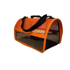 MİGNO FLYBAG Şeffaf Fileli Kedi Köpek Taşıma Çantası - Sarı