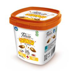 Felicia Hairball Tavuklu, Yaban Mersinli ve Sütlü Kedi Crunch Ödül Maması 100gr