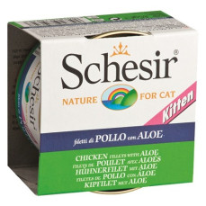 Schesir Kitten Tavuk Etli ve Aloeveralı Yavru Kedi Konservesi 85 gr