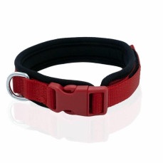 Doggie Havalı Dokumadan El Yapımı Köpek Boyun Tasması 2,5x40-50cm - Kırmızı