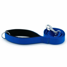 Doggie Konforlu Dokumadan El Yapımı Köpek Gezdirme Kayışı 3x100cm - Royal Mavi