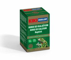 Kiki Excellent Sürüngen ve Amfibiler İçin Goko D3 Kalsiyum Tozu 50 gr