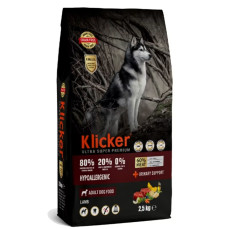 Klicker HypoAllergenic Glutensiz Tahılsız Kuzu Etli Yetişkin Köpek Maması 2,5KG