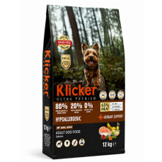 Klicker HypoAllergenic Glutensiz Tahılsız Somonlu Küçük Irk Yetişkin Köpek Maması 12KG