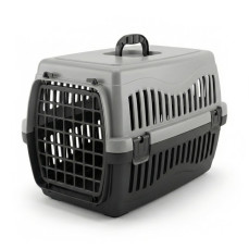 Apco Plastik Kedi-Köpek Taşıma Çantası Büyük Boy 63x43x45cm (Gri)