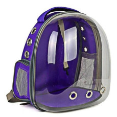 Pet Pretty Bacco Milano Astronot Kedi-Köpek Taşıma Çantası 32x25x42cm Mor