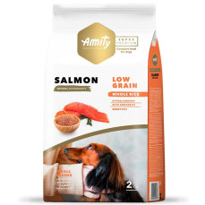 Amity Süper Premium Salmon Düşük Tahıllı Somonlu Küçük Irk Yetişkin Köpek Maması 2KG