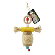 Teng Lifli ve Boncuklu Korkuluk Kuş Oyuncağı 21x14 cm