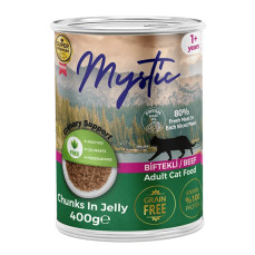 Mystic Jöleli Yetişkin Kedi Konservesi Biftekli 400 gr