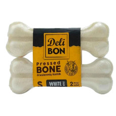 Delibon Small Beyaz Press Kemik Köpek Ödülü 2'li 12cm