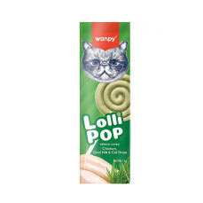 Wanpy LolliPop Dondurularak Kurutulmuş Kedi Otlu Lolipop Kedi Ödül Maması 1,4gr