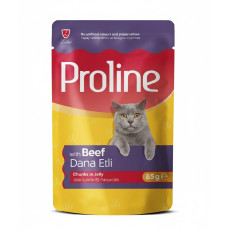 Proline Jöle İçinde Dana Etli Yetişkin Kedi Konservesi 85 gr