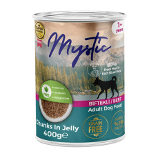 Mystic Jöleli Yetişkin Köpek Konservesi Sığır Etli 400 gr